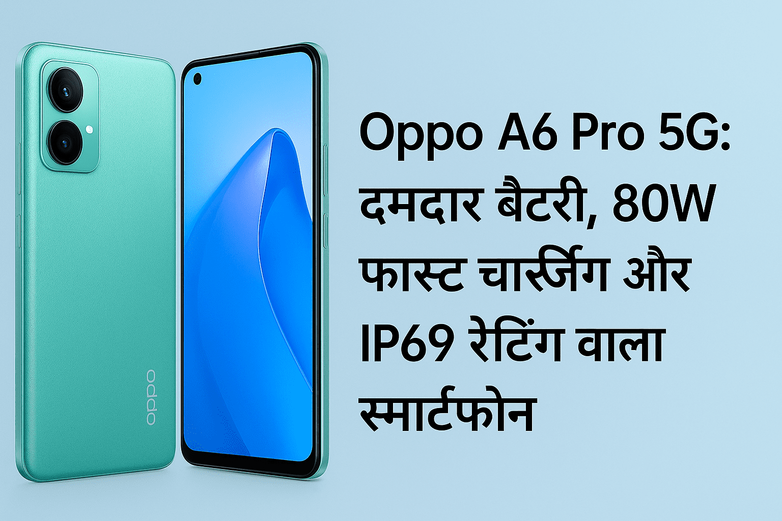 Oppo A6 Pro 5G Launch: 7000mAh Battery, 80W Fast Charging, IP69 | ओप्पो ए6 प्रो 5G की पूरी जानकारी हिंदी में
