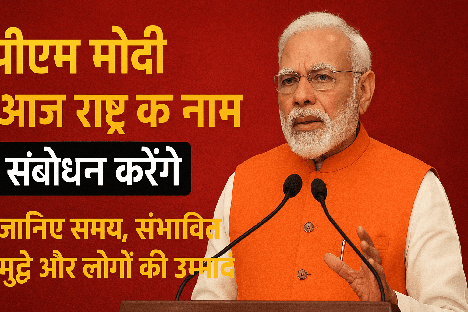 पीएम मोदी आज कब और कहां संबोधित करेंगे ?