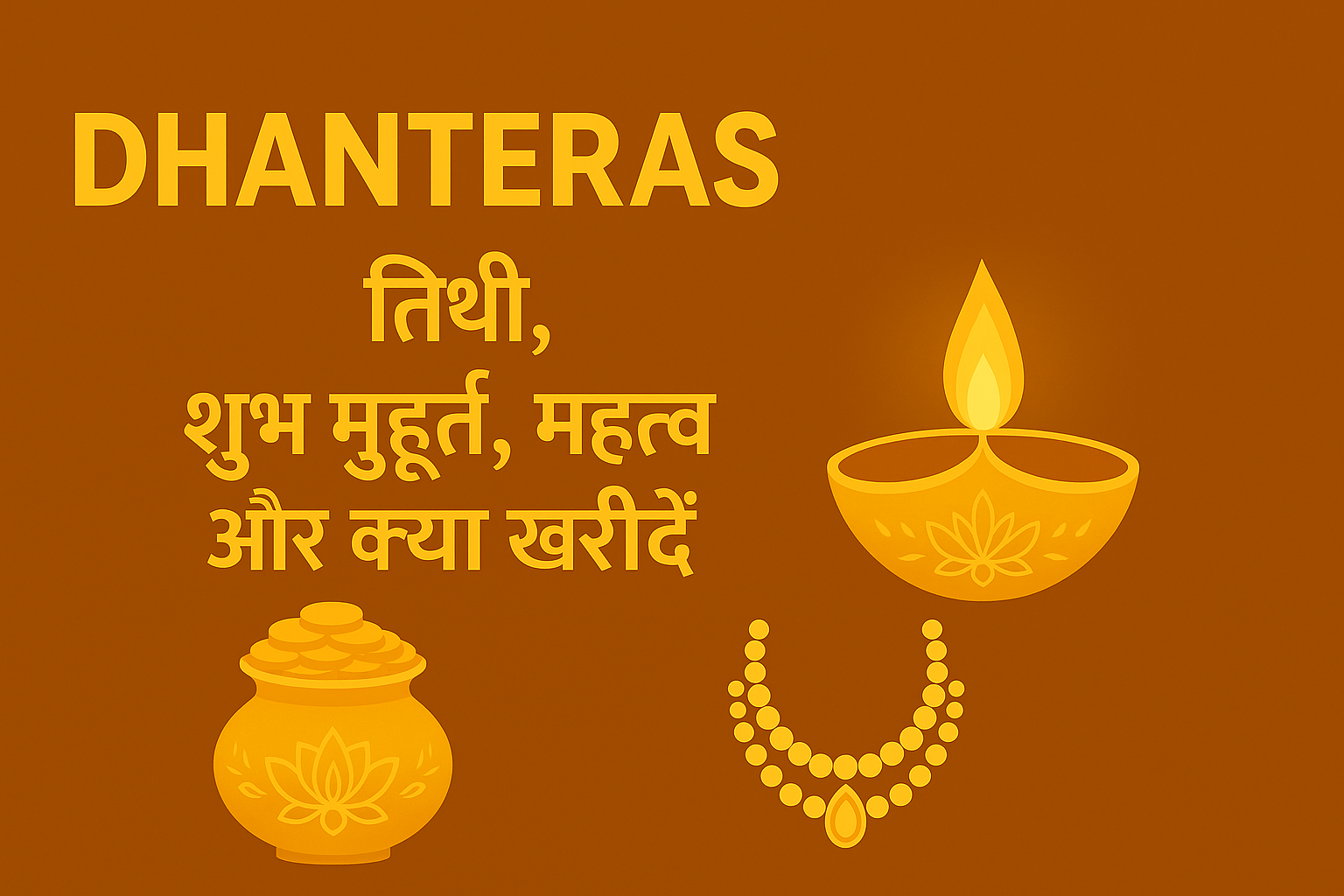 Dhanteras kab hai 2025: जानें तारीख, पूजा मुहूर्त, महत्व और खरीदारी के शुभ योग