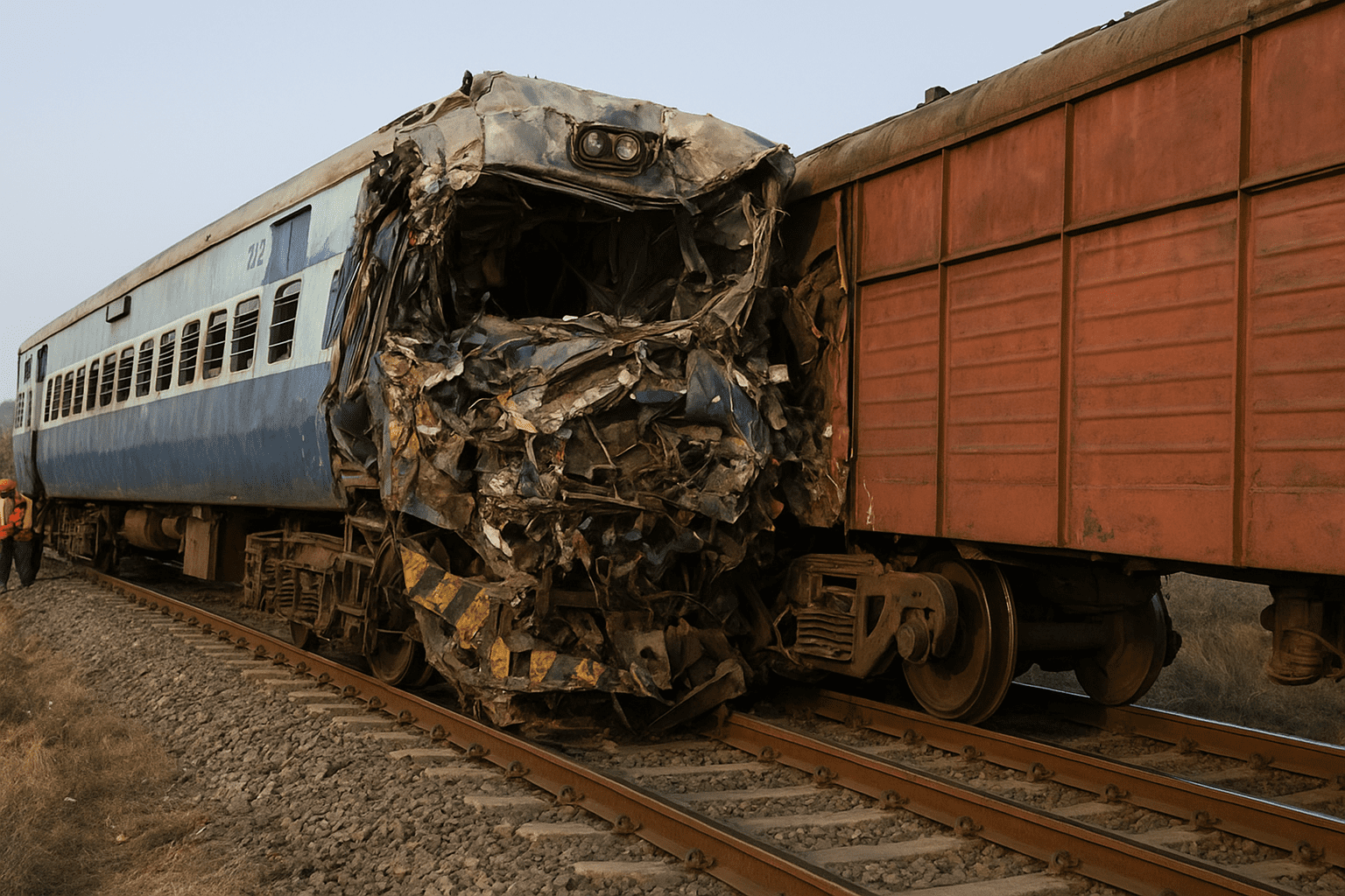 Bilaspur Train Accident 2025 Scene